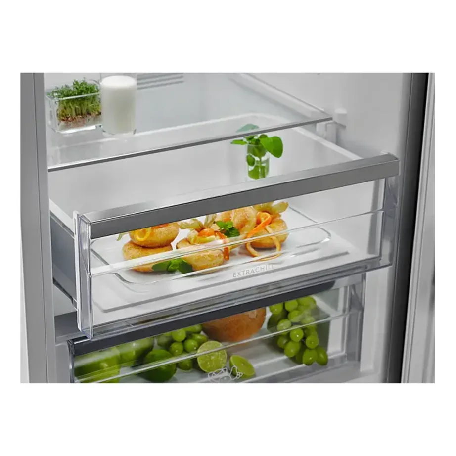 Külmik-sügavkülmik NoFrost ühtlase õhuringlusega ELECTROLUX LNT7ME36G2, alumise sügavkülmaga, 266/101 L, inverterkompressor, 38 dB, E-kl, LED-valgustus, valge klaas, 201×59.5×66.2 cm - 13