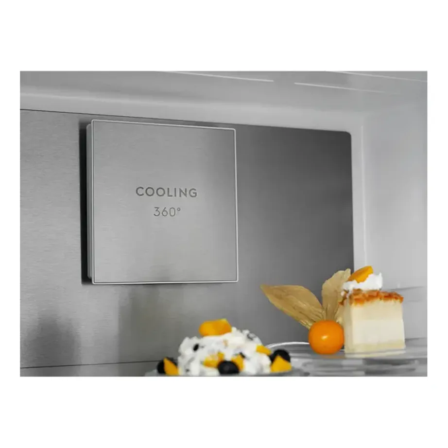 Külmik-sügavkülmik NoFrost ühtlase õhuringlusega ELECTROLUX LNT7ME36G2, alumise sügavkülmaga, 266/101 L, inverterkompressor, 38 dB, E-kl, LED-valgustus, valge klaas, 201×59.5×66.2 cm - 17