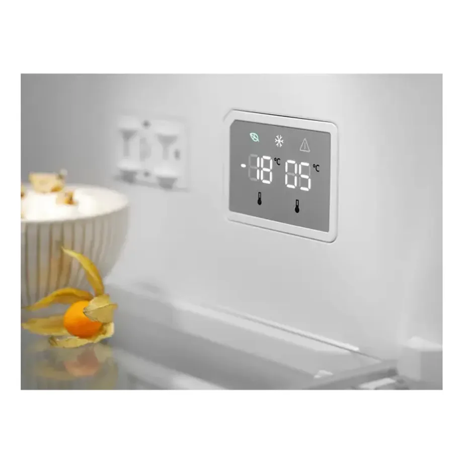Külmik-sügavkülmik NoFrost ühtlase õhuringlusega ELECTROLUX LNT7ME36G2, alumise sügavkülmaga, 266/101 L, inverterkompressor, 38 dB, E-kl, LED-valgustus, valge klaas, 201×59.5×66.2 cm - 20