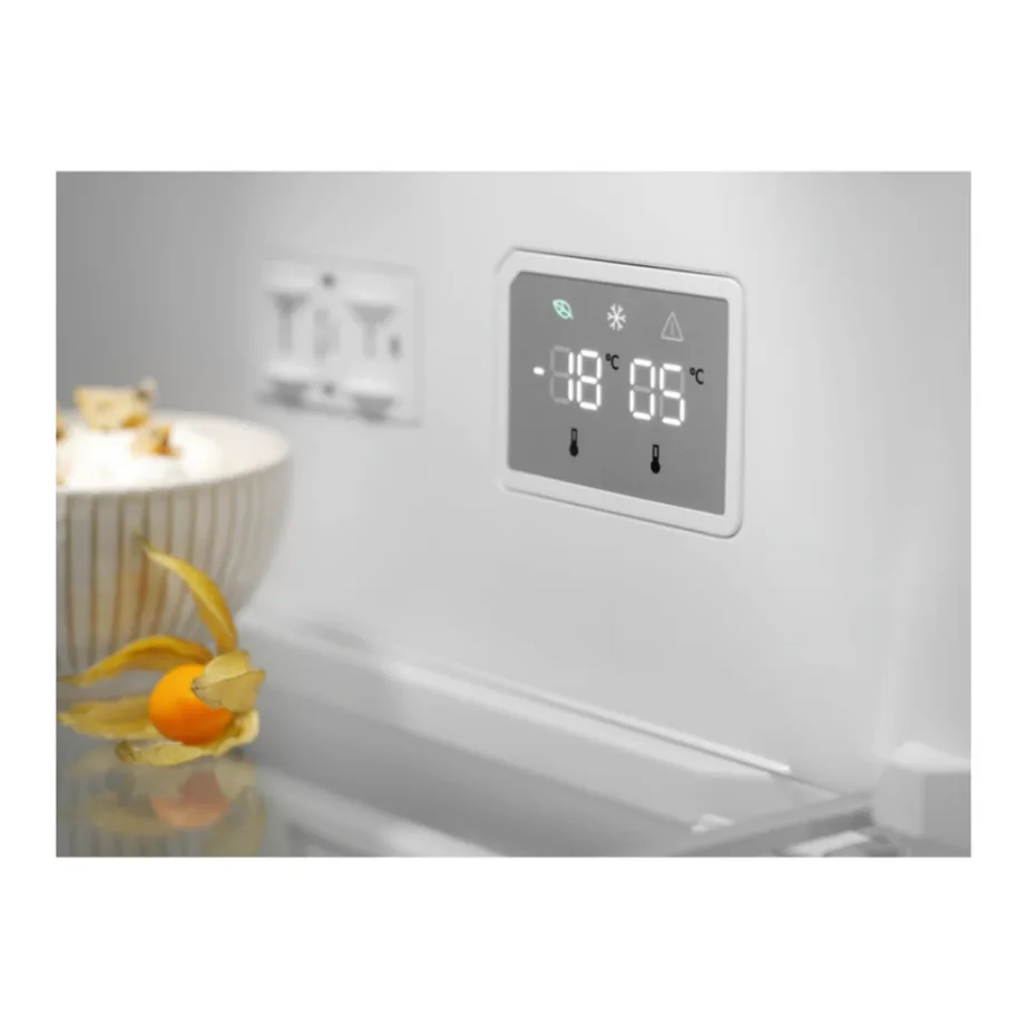Külmik-sügavkülmik NoFrost ühtlase õhuringlusega ELECTROLUX LNT7ME36G2, alumise sügavkülmaga, 266/101 L, inverterkompressor, 38 dB, E-kl, LED-valgustus, valge klaas, 201×59.5×66.2 cm - 5