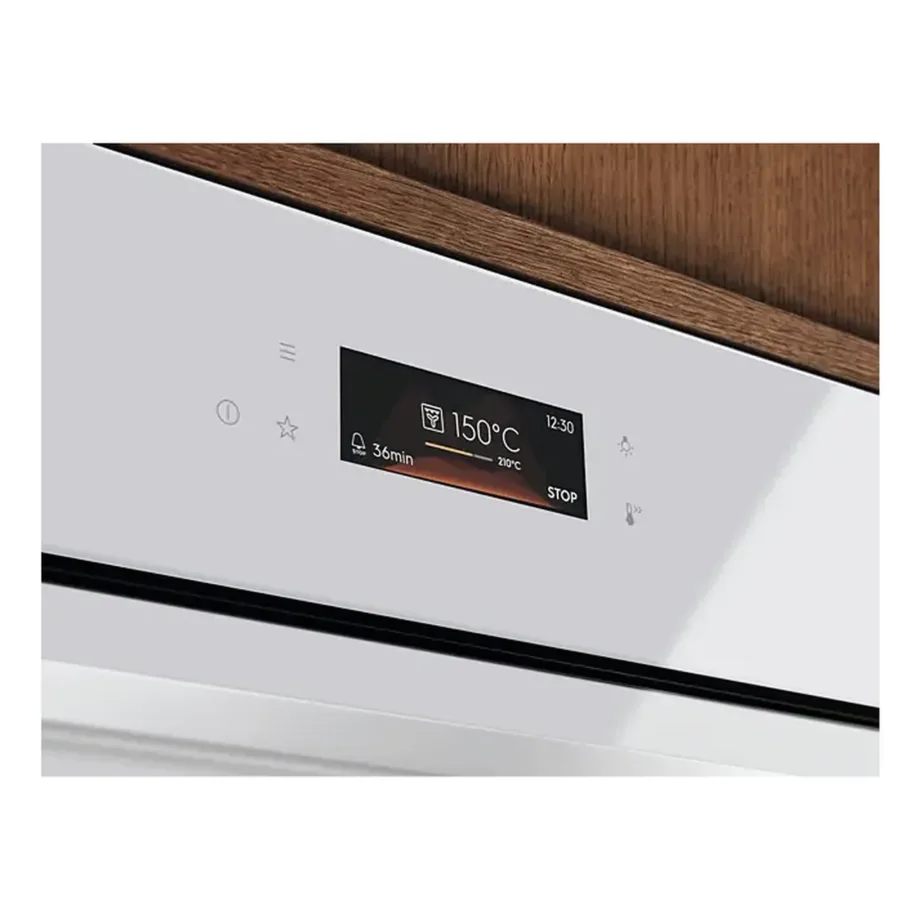 Integreeritav täisauruahi SteamPro ELECTROLUX LOB8S38V, 70 l, A++, 60 cm, valge, EXCite puutetundlik TFT-ekraan, aurupuhastus, 236 automaatsed programmid, 950 ml veepaak, pehme sulgumisega uks – 5