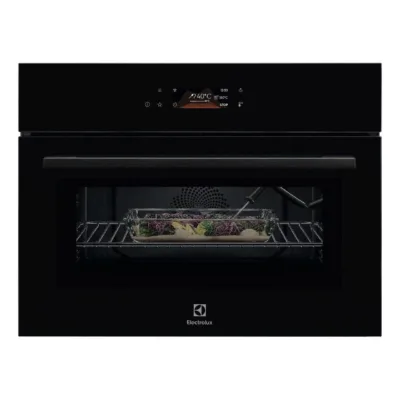 Integreeritav kompaktne kombiahi mikrolainefunktsiooniga ELECTROLUX LVL8E09Z, 44 L, 45 cm, 60 cm, must klaas, 1000 W