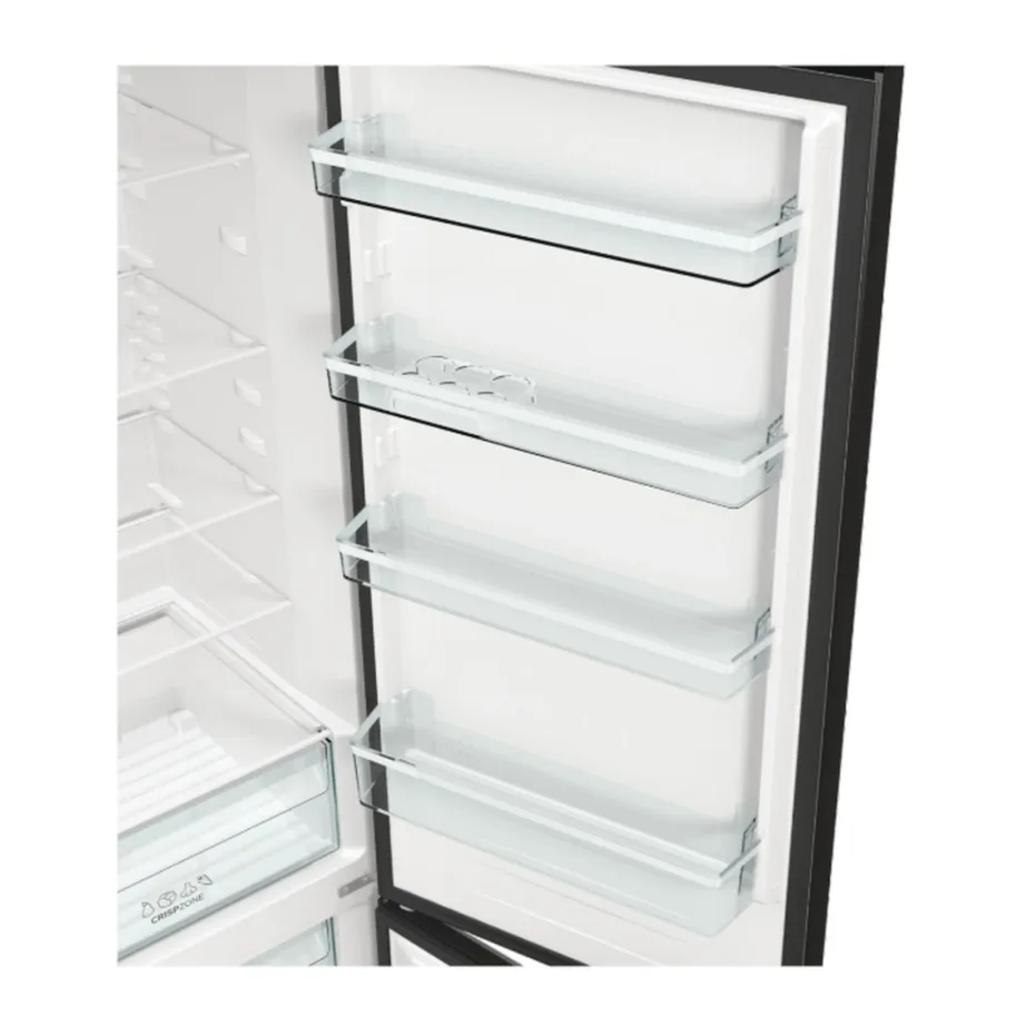 NoFrost eraldiseisev külmik sügavkülmaga all Gorenje NRK6202EBXL4, 200 cm, 60 cm, 235/96 L, E-kl, 38 dB, must, LED-valgustus, ümberpööratavad uksed, 3 sügavkülmasahtlit, kiirkülmutus – 3