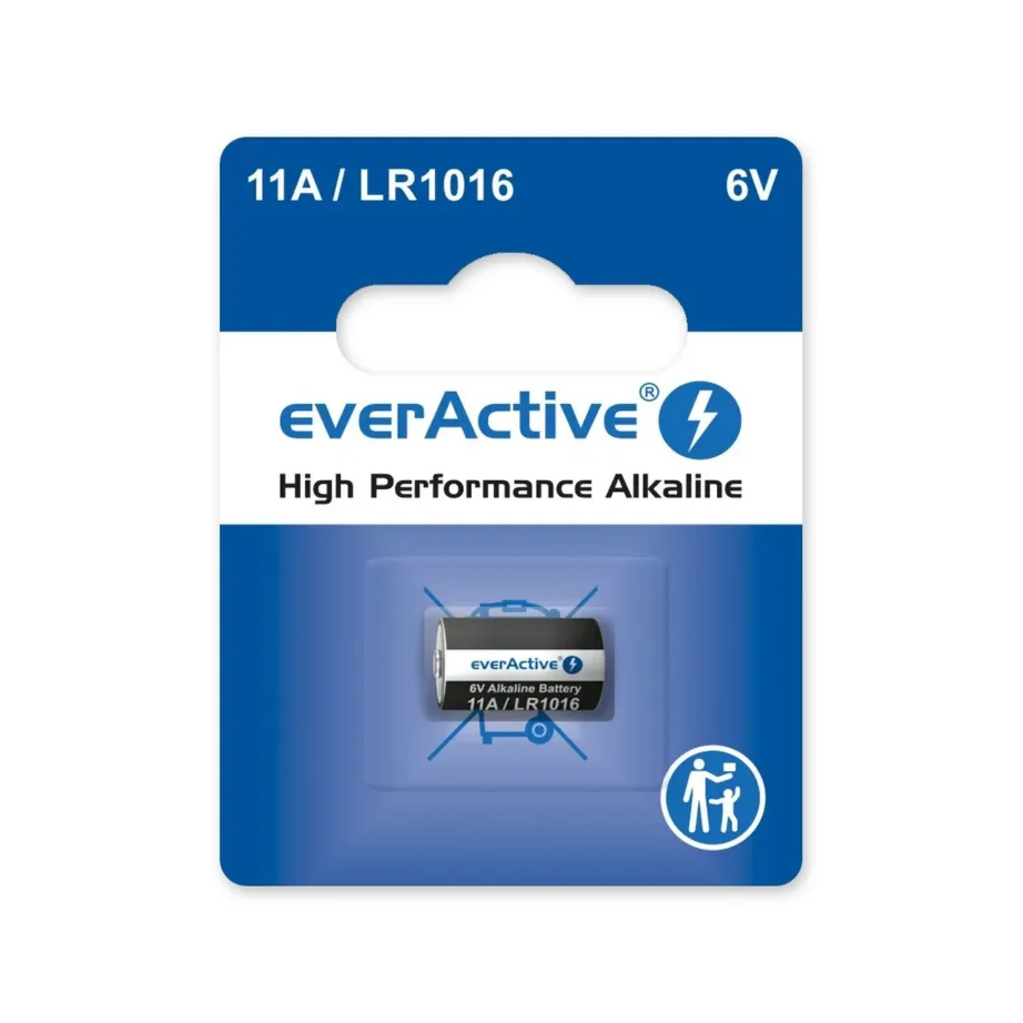 everActive 11A LR1016 MN11 6V auto puldi patarei, 10,3×16 mm, blisterpakendis 1 tk