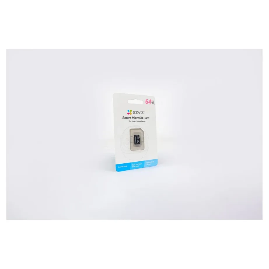 EZVIZ CS-CMT-CARDT64G-D 32 GB microSDXC UHS-I U3 Class 10 must mälukaart, 90 MB/s lugemis- ja 50 MB/s kirjutamiskiirus, veekindel ja põrutuskindel - 2