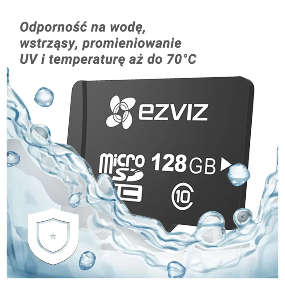 EZVIZ CS-CMT-CARDT64G-D 32 GB microSDXC UHS-I U3 Class 10 must mälukaart, 90 MB/s lugemis- ja 50 MB/s kirjutamiskiirus, veekindel ja põrutuskindel - 4