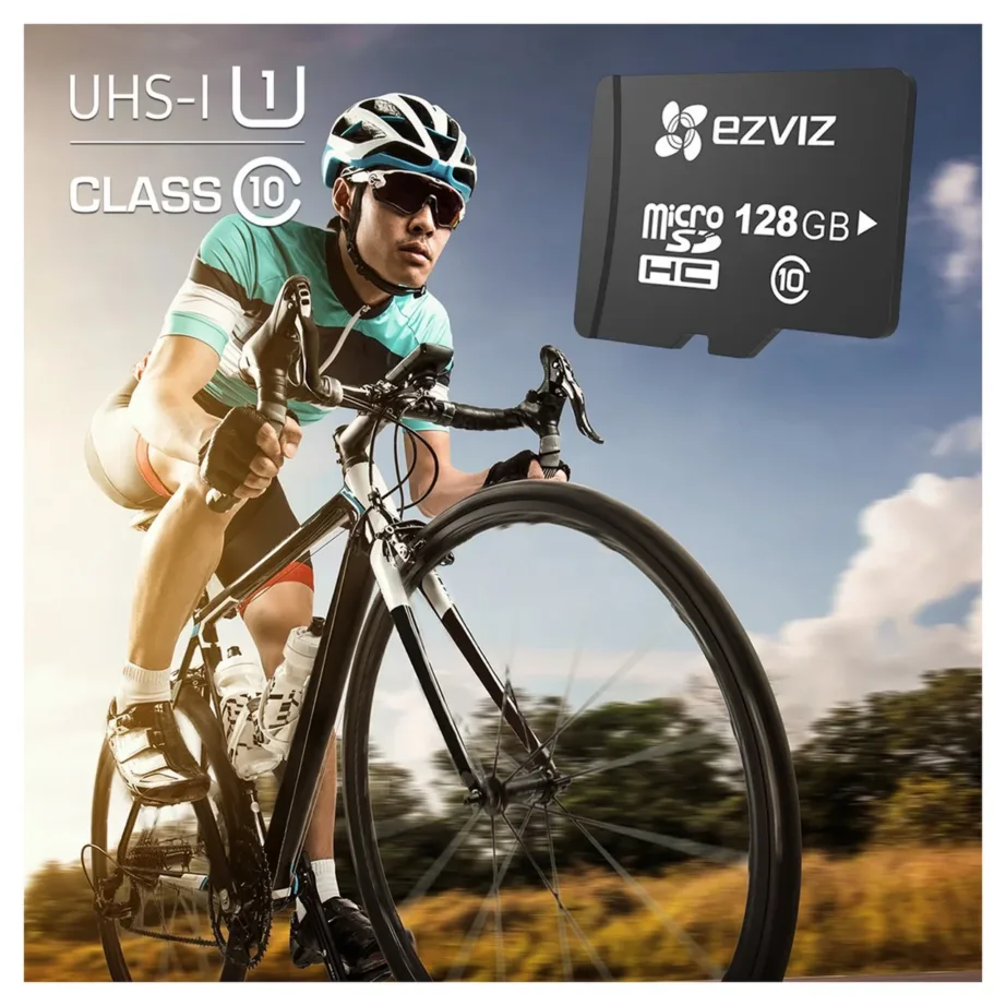 EZVIZ CS-CMT-CARDT64G-D 32 GB microSDXC UHS-I U3 Class 10 must mälukaart, 90 MB/s lugemis- ja 50 MB/s kirjutamiskiirus, veekindel ja põrutuskindel - 5