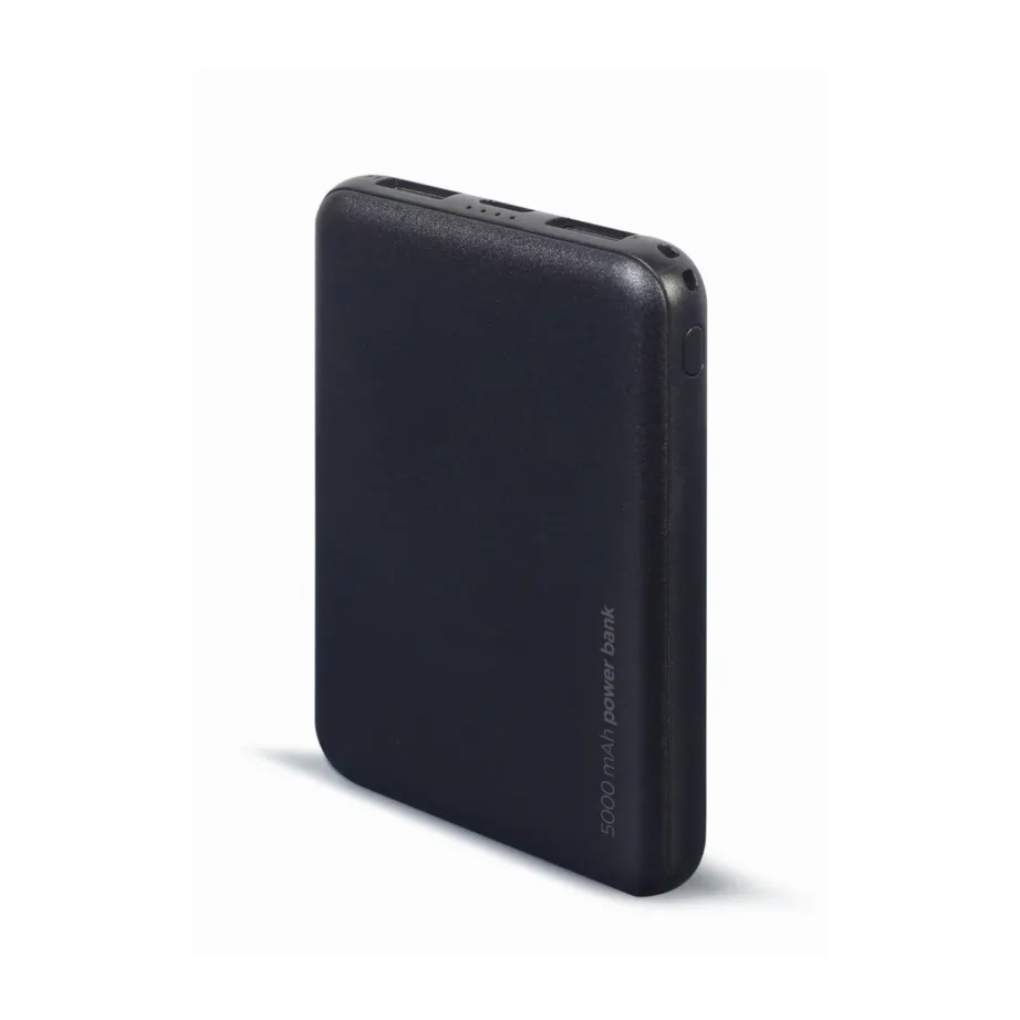 Gembird PB05-02 5000 mAh must LiPo akupank kahe USB-A ja USB-C sisendiga nutitelefonidele – 4