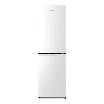 NoFrost külmik sügavkülmaga Gorenje NRK418ECW4, 55 cm, 256 l, valge, energiatõhususklass E, LED-valgustus, 41 dB müra,