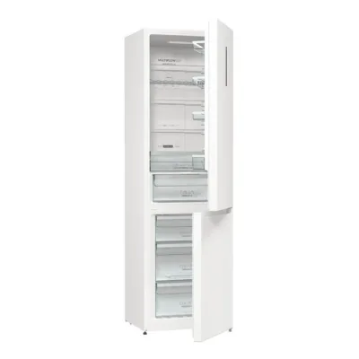 NoFrost külmik sügavkülmaga all Gorenje NRK6202AW4, 200 cm, 60 cm, 235+96 l, välise puutejuhtimisega LCD, 0 °C tsoon,