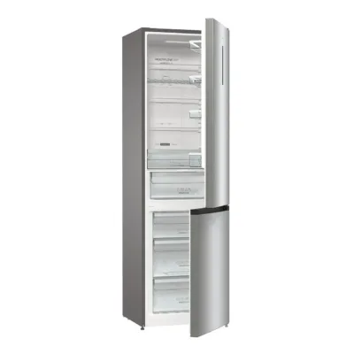 Täis NoFrost külmik alumise sügavkülmaga Gorenje NRK6202AXL4, 235/96 L, 200x60 cm, energiklass E, 38 dB, hall,