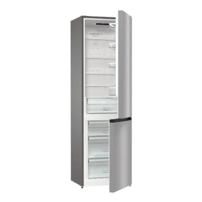 NoFrost sügavkülmaga külmik Gorenje NRK6202ES4, 235/96 L, E energiaklass, 200x60x59,2 cm, 38 dB, hall, LED-valgustus, 3