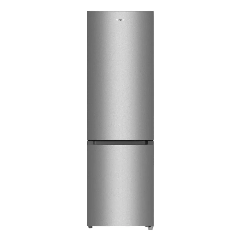 Kitsas külmik alumise sügavkülmaga Gorenje RK4182PS4, 180 cm, 55 cm, energiatõhususklass E, staatiline jahutus, 198/71 L, hall, LED-valgus, 39 dB