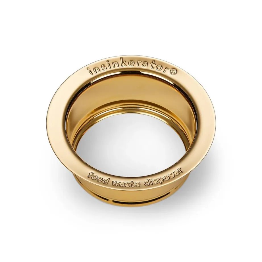 Valamuflants prügipurustile French Gold viimistlusega InSinkErator ISE Sink Flange 75083D, ISE Exclusive seeria, sobib kõigile InSinkErator prügipurustitele