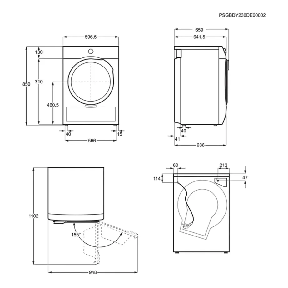 Soojuspumbaga kondensatsioonkuivati 9 kg ELECTROLUX EW7D495UE, vaba paigaldus, valge, DelicateCare, Hygiene tsükkel, inverter-mootor, trumlivalgustus, 60 cm – 15