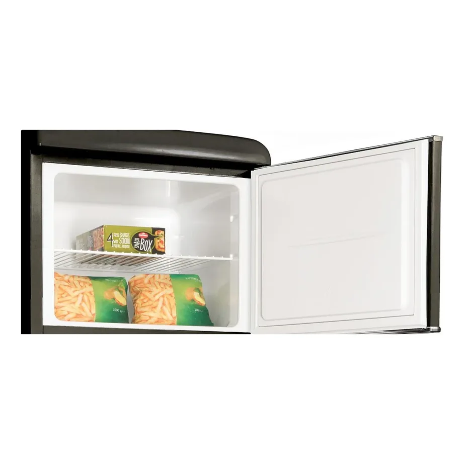 Külmik ülemise sügavkülmaga Less Frost-tehnoloogiaga SNAIGE FR27SM-PRJ30E3, 252 l (194+58 l), E energiaklass, 39 dB, LED-valgustus, mehaaniline juhtimine, must, 172.5 cm – 2