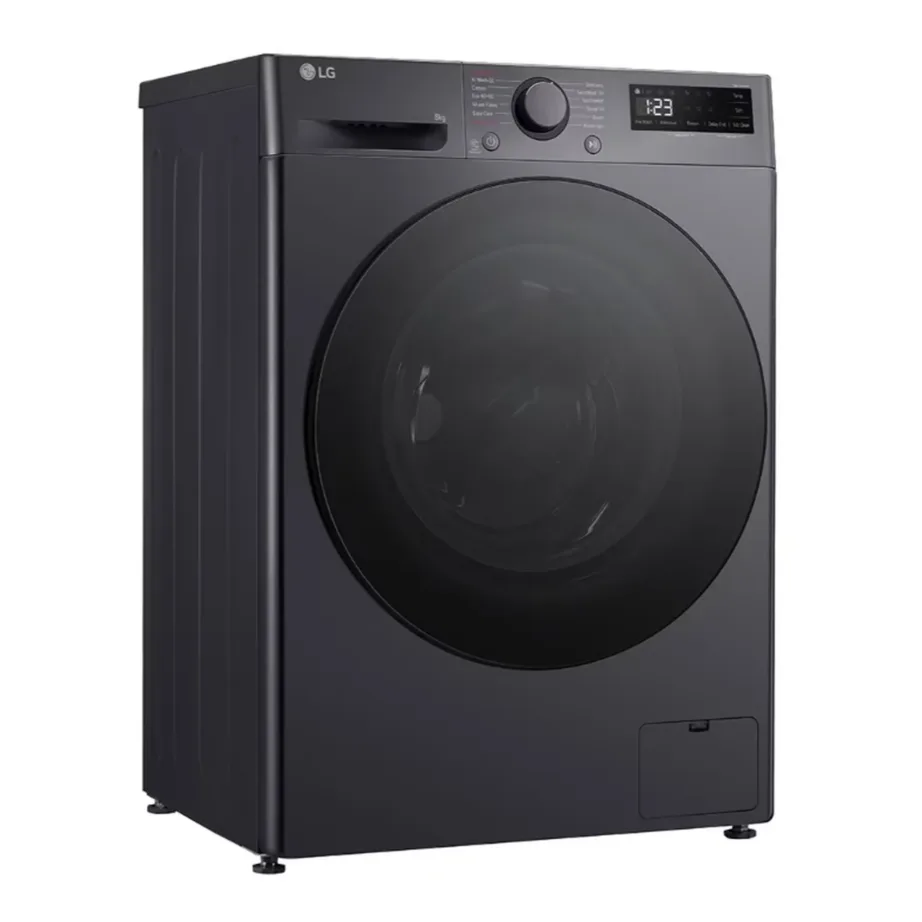8 kg eestlaetav pesumasin aurufunktsiooniga LG F2WR508S2M, 60 cm, sügavus 47,5 cm, 1200 p/min, energiaklass A, inverter mootor, must