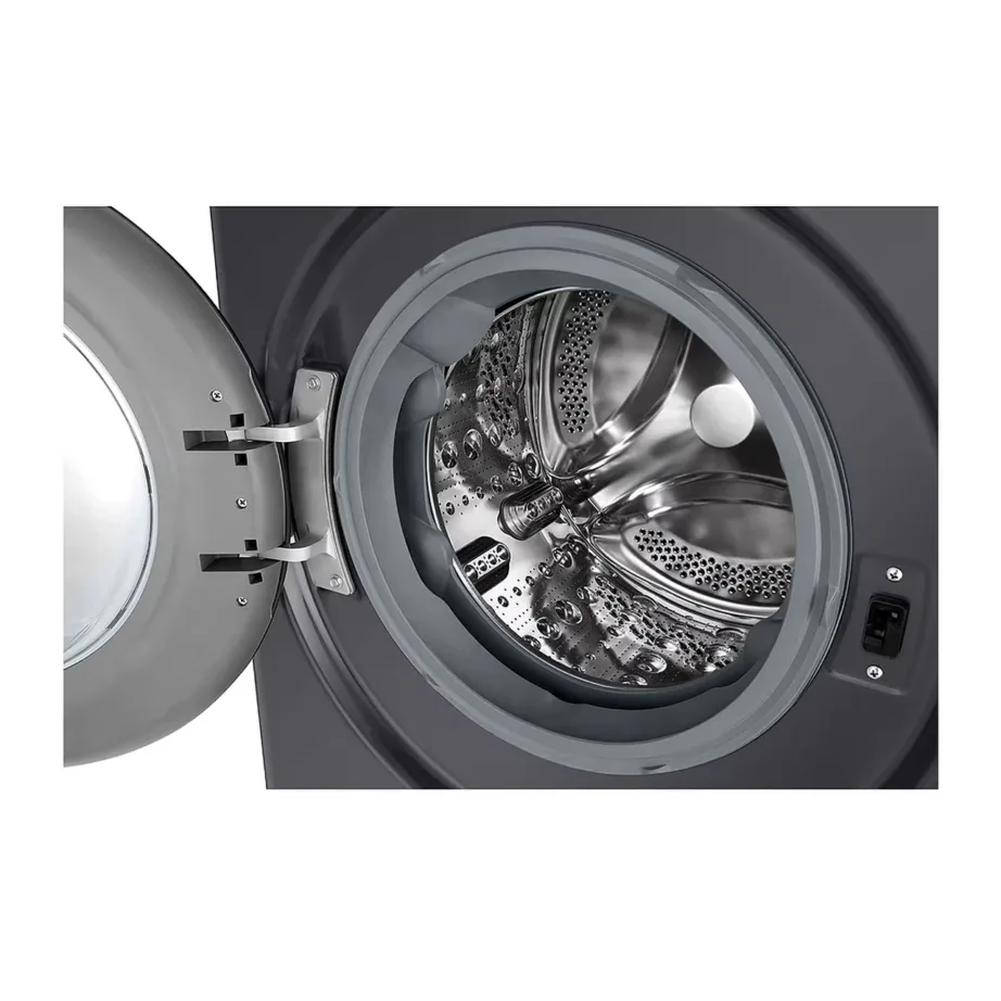 Kuivatiga pesumasin 10/6 kg 1400 p/min LG F4DR510S2M, 60 cm, A-klassi pesuenergia, invertermootor, aurufunktsioon, must, 71 dB – 3