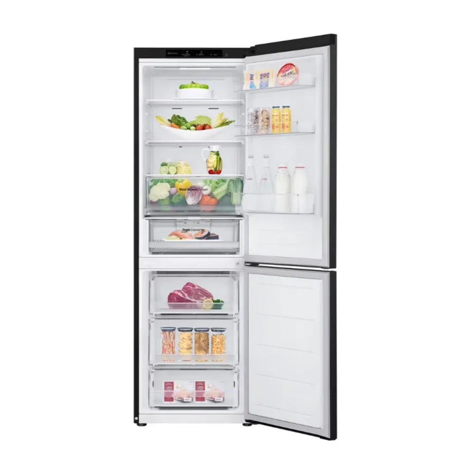No Frost külmik sügavkülmaga all LG GBV3100DEP, 344 l, D-klass, 186 cm, 35 dB, inverterkompressor, must – 2