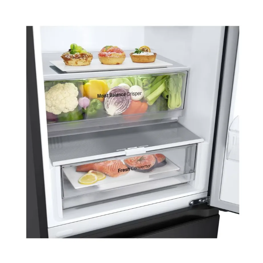 No Frost külmik sügavkülmaga all LG GBV3100DEP, 344 l, D-klass, 186 cm, 35 dB, inverterkompressor, must – 3