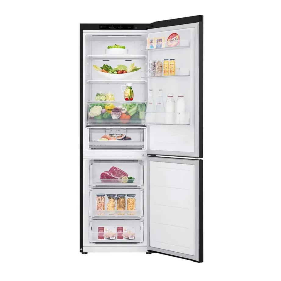 Külmik-sügavkülmik Full No Frost LG GBV3100EEP, alumine sügavkülm, 60 cm, 234/110 l, 35 dB, energiklass E, LED-valgustus, must – 2