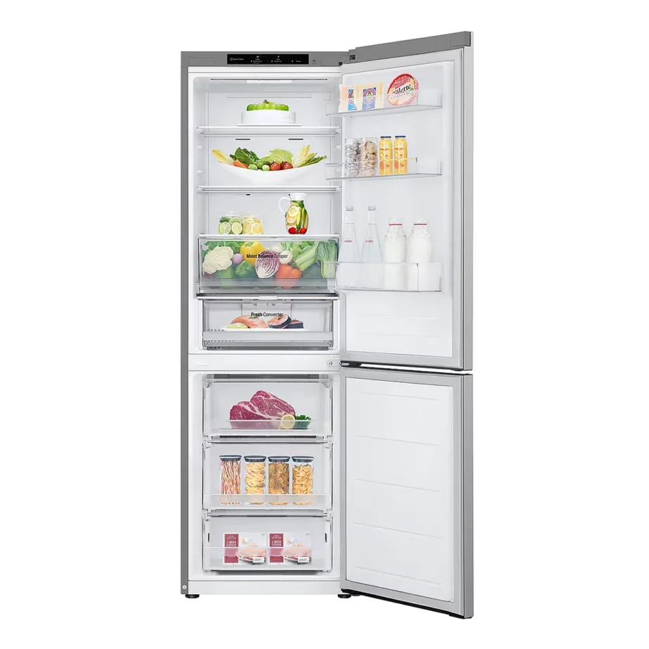 Külmik NoFrost sügavkülmaga all LG GBV3100EPY, 234/110 l, inverterkompressor, 60 cm, 186 cm, hall, LED-valgustus, 35 dB, energiaklass E – 2