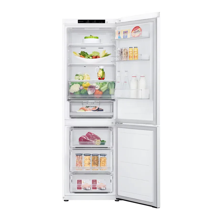 Full No Frost külmik alumise sügavkülmaga LG GBV3100ESW, 234+110 l, E energiamärgis, inverterkompressor, 60 cm, 35 dB, valge - 2