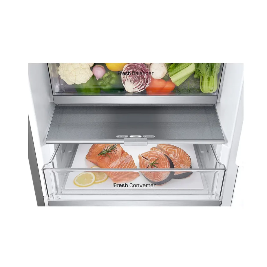 NoFrost külmik alumise sügavkülmaga LG GBV7180CPY, 60 cm, 344 l, C energiaklass, hall, 35 dB, inverterkompressor, LED-valgustus - 3