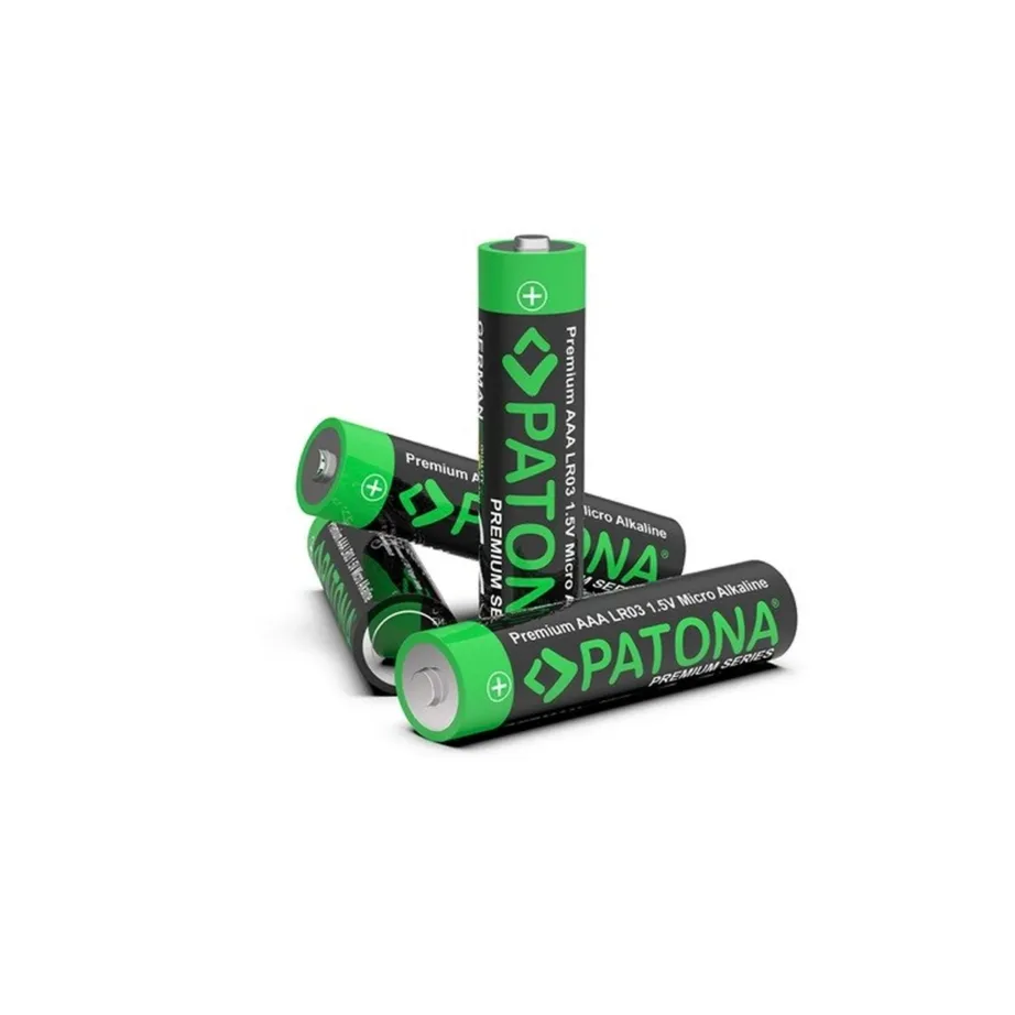 PATONA Premium 4221 10x AAA 1,5V 1400mAh aluselised patareid, roheline/must – 3