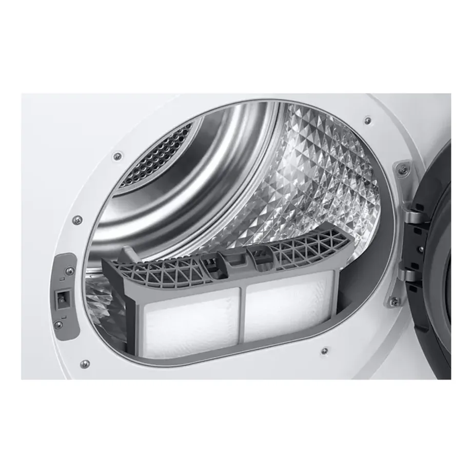 Soojuspumba kondentskuivati 9 kg A-klassi SAMSUNG DV90DG6845LKU4, A+++ energiatõhusus, HeatPump, inverter-mootor, 18 programmi, Wi-Fi SmartThings, 60 cm, valge – 12