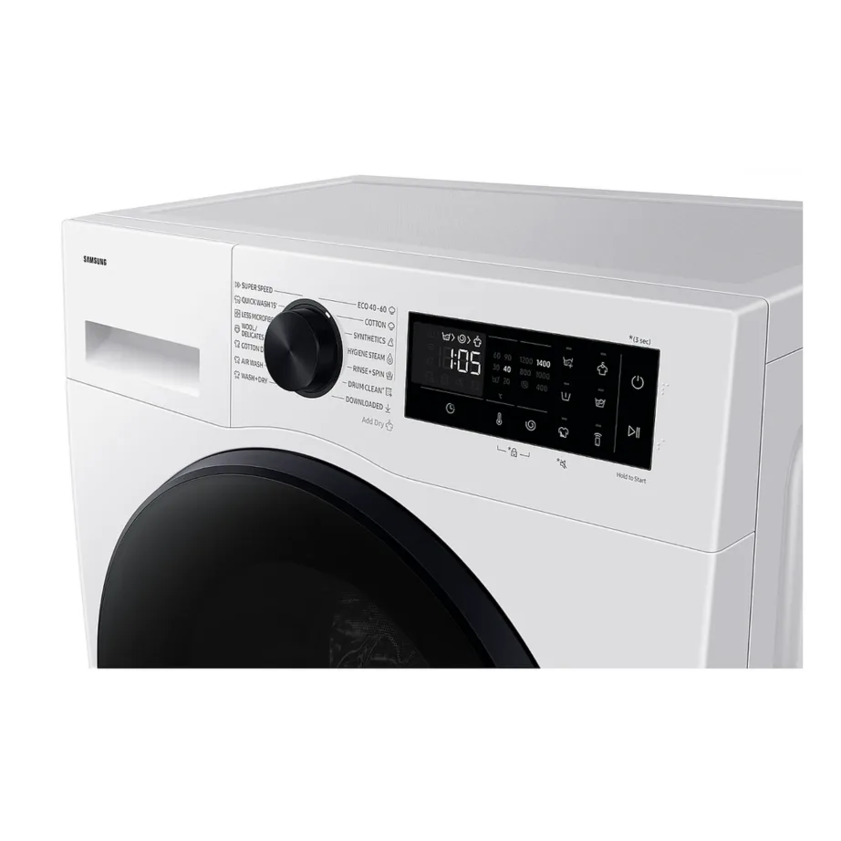 Kuivatiga pesumasin 9 kg / 5 kg Wi-Fi-ga Samsung WD90DG5G34BELE, 1400 p/min, A energiaklass, inverter-mootor, aurutsükkel, 60x56x85 cm, valge – 5