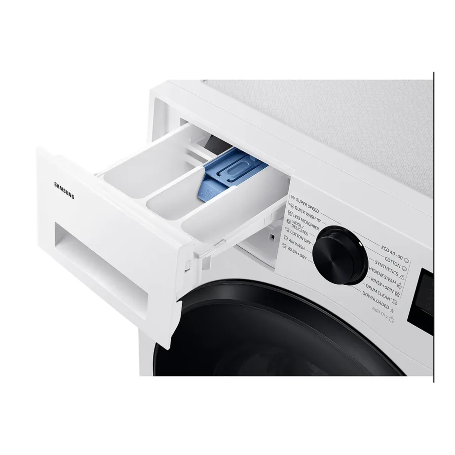 Kuivatiga pesumasin 9 kg / 5 kg Wi-Fi-ga Samsung WD90DG5G34BELE, 1400 p/min, A energiaklass, inverter-mootor, aurutsükkel, 60x56x85 cm, valge – 6