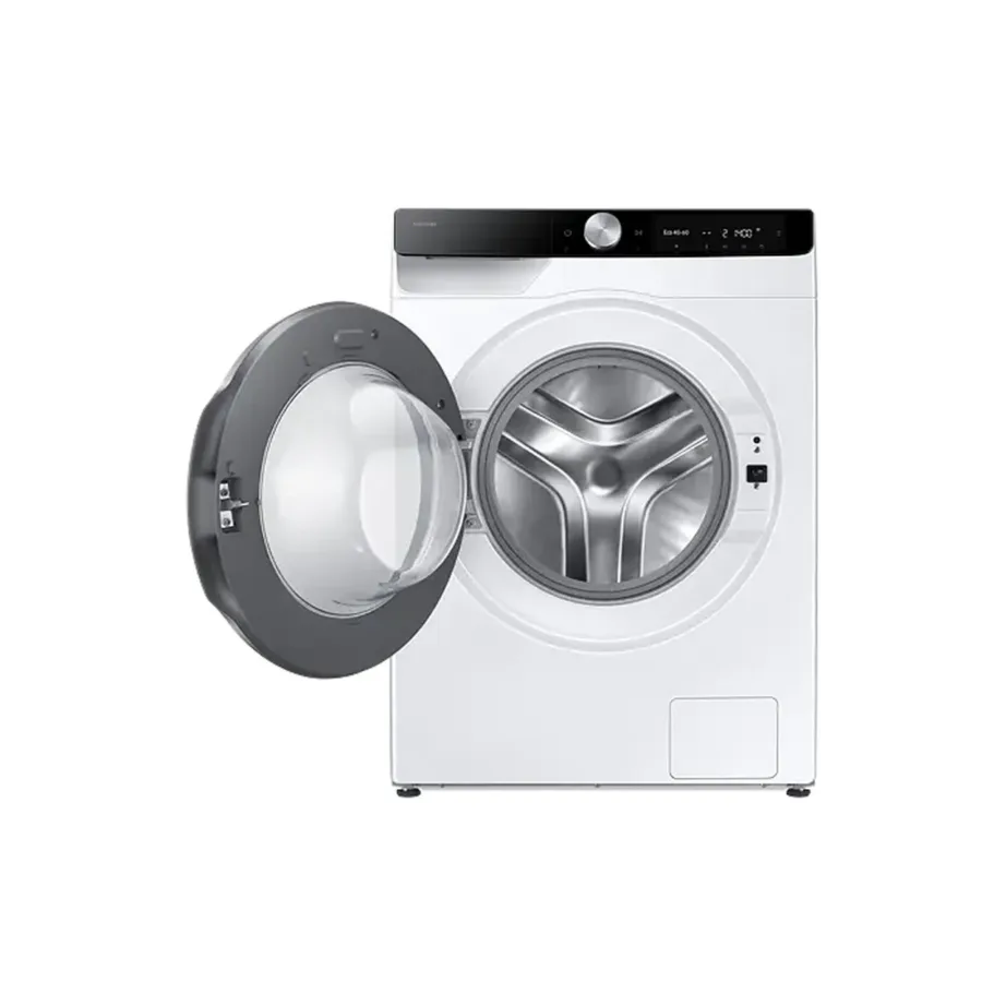 9 kg A-klassi nutikas eeslaetav pesumasin SAMSUNG WW90DG6U85LKU4, 1400 p/min, automaatne doseerimine, AI Ecobubble, Wi‑Fi, aurufunktsioon, inverter-mootor, 60 cm, valge – 9