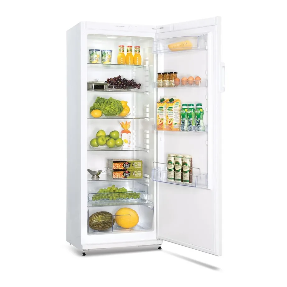 60 cm külmik ilma sügavkülmikuta SNAIGE C31SM-T1002E1, 296 l, E-energiaklass, vabaltseisev, staatiline jahutus, valge, 41 dB, LED-valgustus, pööratavad uksed – 3