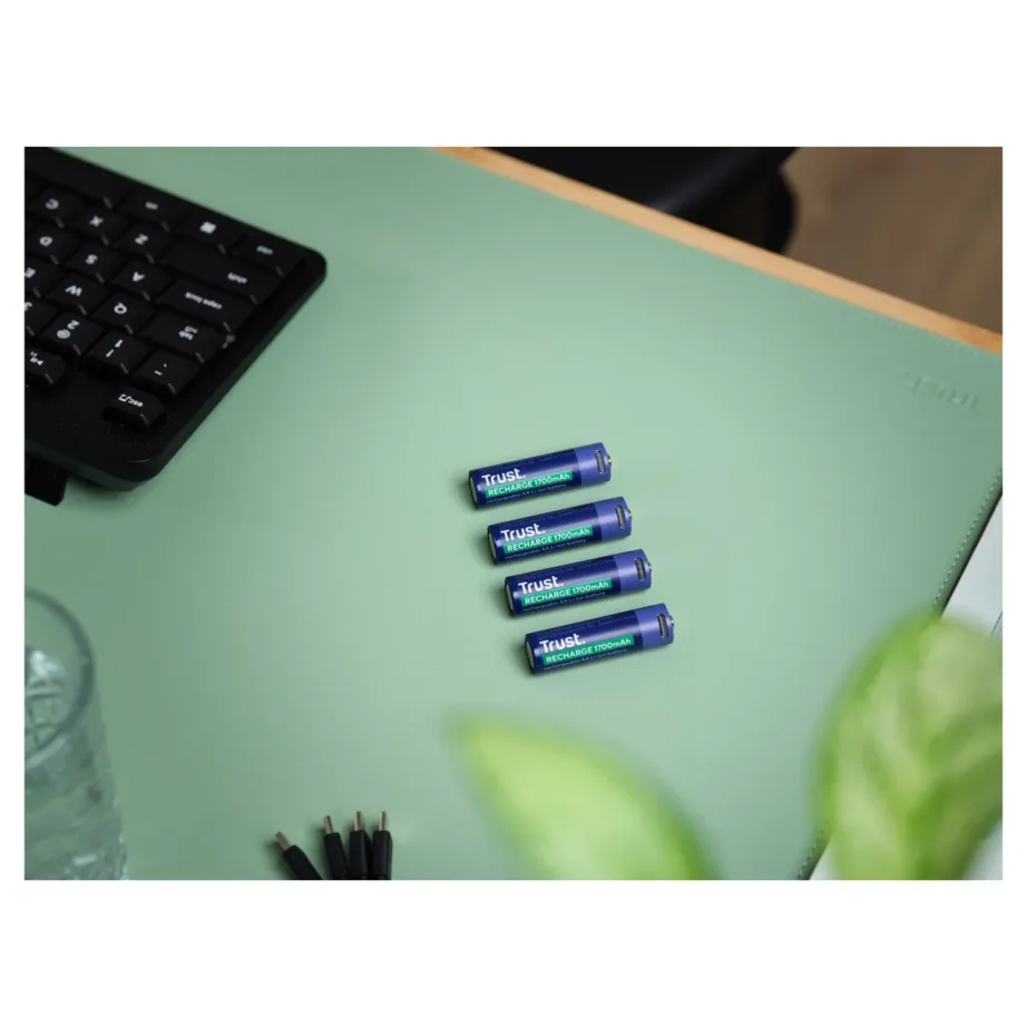 Trust 25631 4×AA 1700mAh laetavad akud USB-C, 2h laadimisaeg, kuni 800 tsüklit - 7