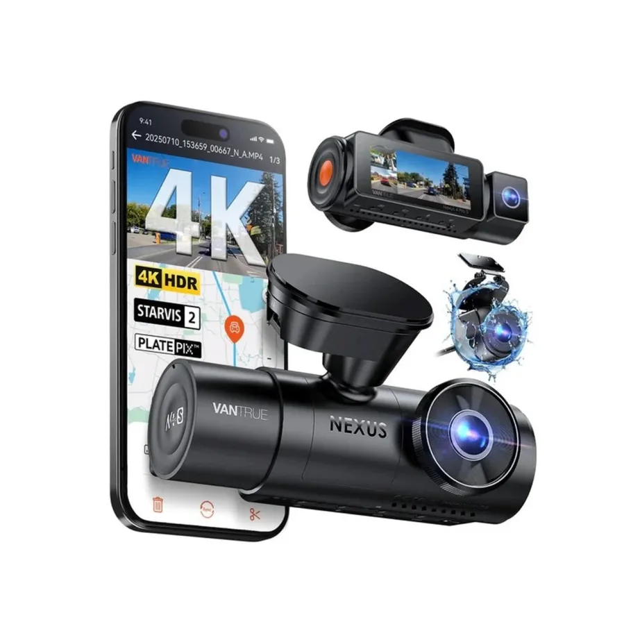 Vantrue N4 PRO S 4K/2.5K kahekanaliline autokaamera 3,19″ ekraani, GPS-i ja Wi-Fi-ga, microSD tugi kuni 1 TB – 2