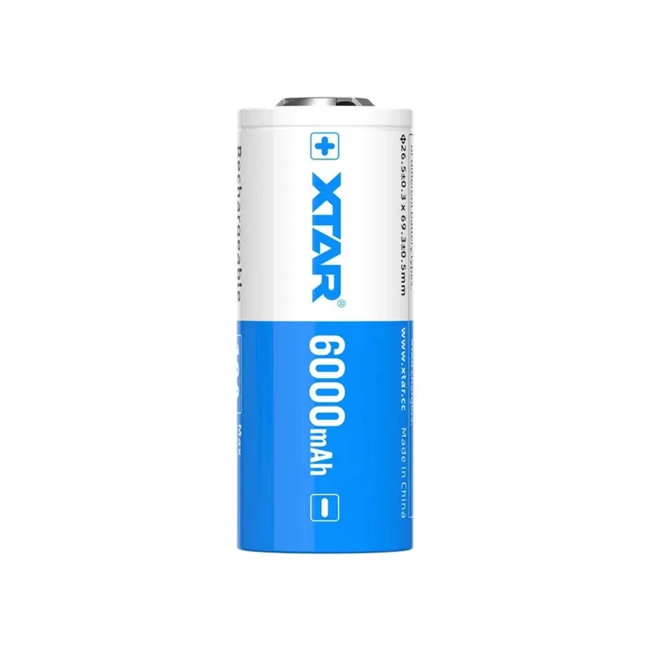 XTAR 26650-6000 6000 mAh 3,6V Li-ion taaslaetav aku, 1 tk, Ø26×69 mm – 5