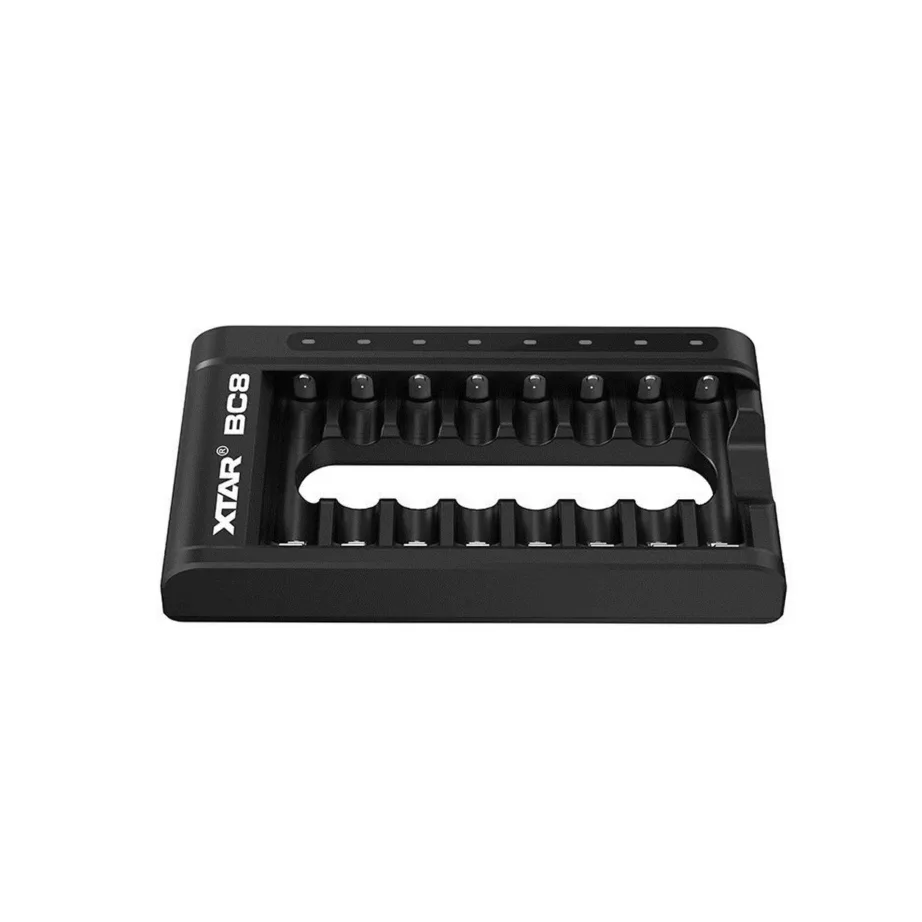 XTAR BC8 8-pesaline AA/AAA Li-ion 1,5V ja NiMH akulaadija USB toitega, must – 3