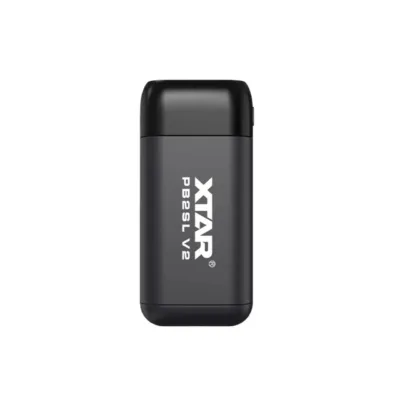 XTAR PB2SL V2 must USB-C 2x18650/20700/21700 Li-ion akulaadija ja akupank, LED-indikaatoriga, ilma patareideta