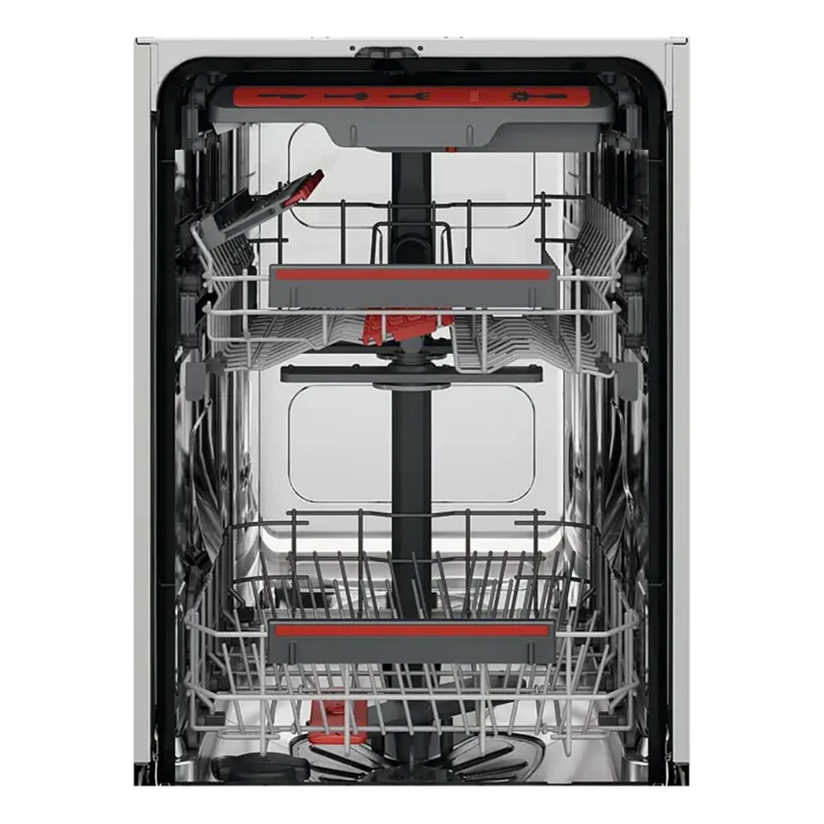 45 cm integreeritav nõudepesumasin klaaside kaitsega AEG FSE73507P, 10 nõudekomplekti, energaklass D, 44 dB, 7 programmi, SatelliteClean, MaxiFlex, automaatne ukseavaus – 7