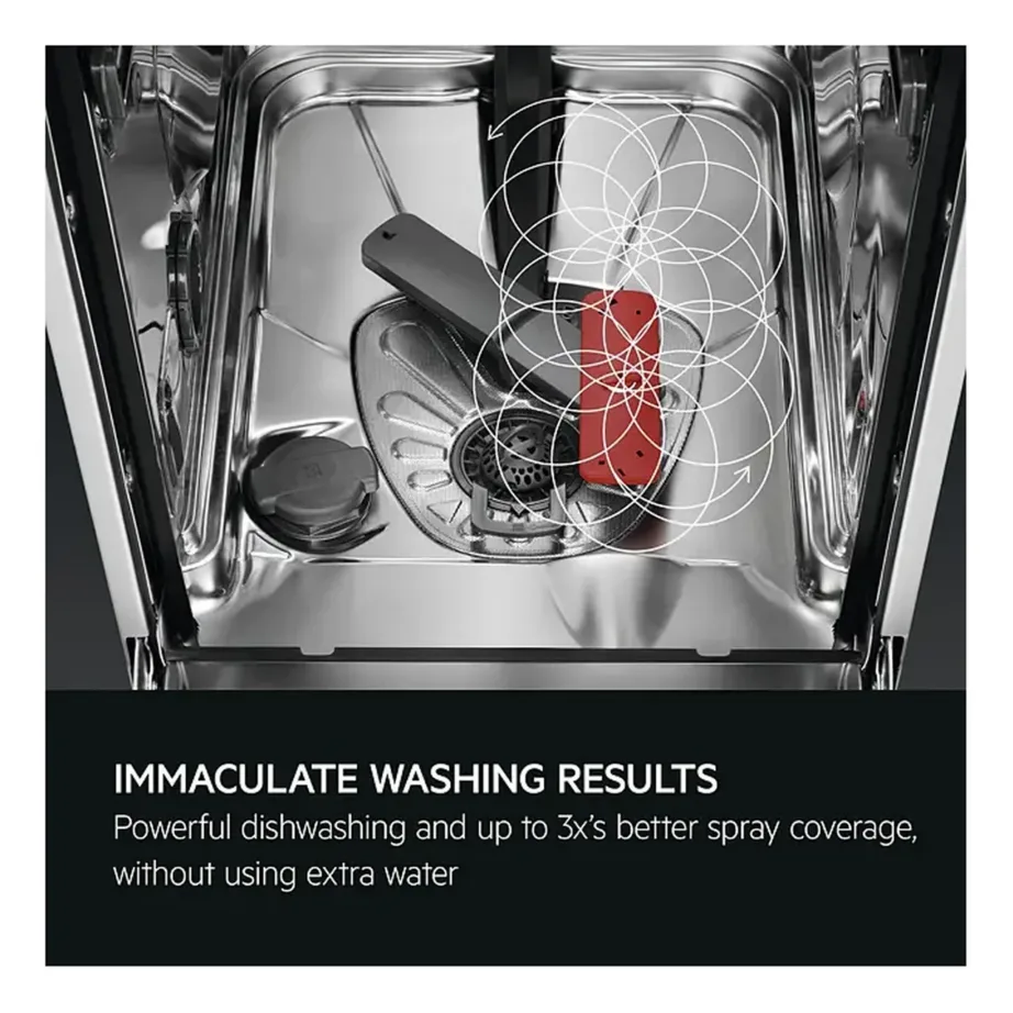 Integreeritav nõudepesumasin õrnale klaasile AEG FSE75737P, 60 cm, 14 nõudekomplekti, B energiaklass, 44 dB, MaxiFlex, SoftGrip ja SoftSpikes, SatelliteClean – 6