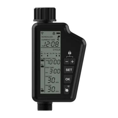 Nutikas Wi‑Fi aiakastmise kontroller LCD-ekraaniga AVATTO SWT60-EU, 2.4 GHz, Tuya/Smart Life, IP65, 3/4" keermega, max