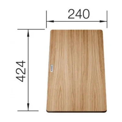 Lõikelaud valamule saarepuu komposiidist BLANCO 230700, Blanco Open, 424x240 mm