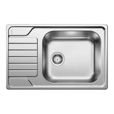 Roostevabast terasest köögivalamu 60 cm kapile BLANCO DINAS XL 6S Compact O.AF, harjatud pind, pealtpaigaldus, 1-kausiga