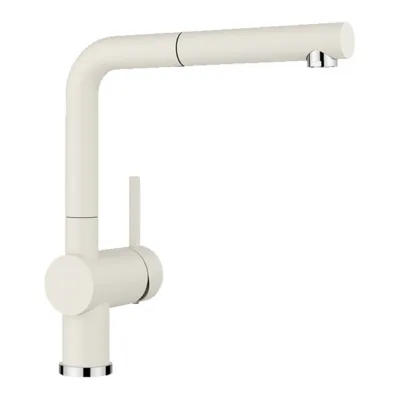 Köögisegisti väljatõmmatava voolikuga BLANCO LINUS-S Soft white HD, SILGRANIT, Soft white