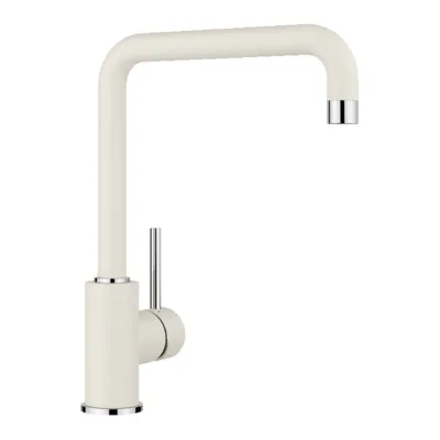 Kõrge köögisegisti Silgranit viimistlusega BLANCO MILI Soft White HD, Soft white, SILGRANIT™, ühe kangiga, 360°