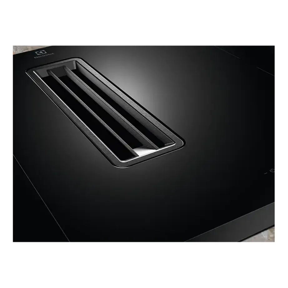 Integreeritav induktsioonpliidiplaat sisseehitatud õhupuhastiga ELECTROLUX ECC8344, 80 cm, 4 tsooni, Bridge-funktsioon, 7350 W, recirkulatsioon või väljatõmme, klaaskeraamiline, puutejuhtimine, must – 15