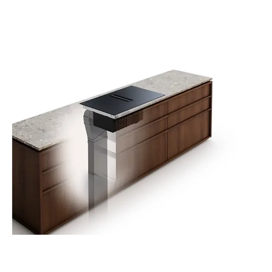 Integreeritav induktsioonpliidiplaat sisseehitatud õhupuhastiga ELECTROLUX ECC8344, 80 cm, 4 tsooni, Bridge-funktsioon, 7350 W, recirkulatsioon või väljatõmme, klaaskeraamiline, puutejuhtimine, must – 16