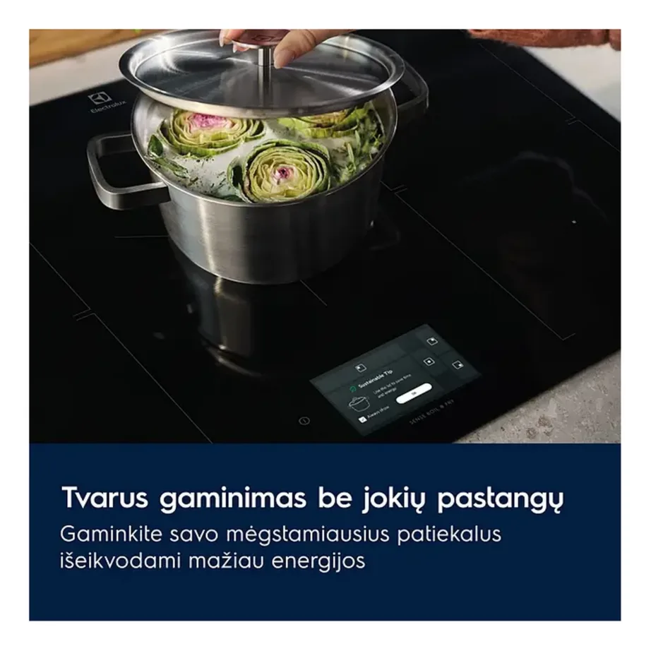 Induktsioonpliidiplaat sensorjuhtimise ja Bridge tsooniga ELECTROLUX EIS67483, 60 cm, 4 tsooni, must vitrokeramika, puutetundlik LCD, Power Booster, jääksoojuse näidik, lapselukk, 7350 W – 11