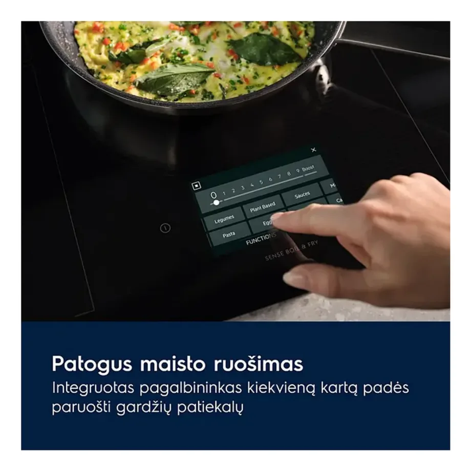 Induktsioonpliidiplaat sensorjuhtimise ja Bridge tsooniga ELECTROLUX EIS67483, 60 cm, 4 tsooni, must vitrokeramika, puutetundlik LCD, Power Booster, jääksoojuse näidik, lapselukk, 7350 W – 13